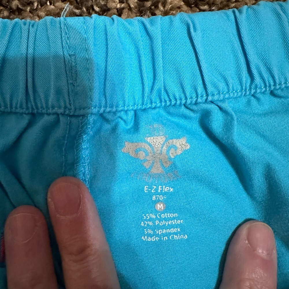Med Couture Blue Scrub Set with Pink Lining - Picture 6 of 10